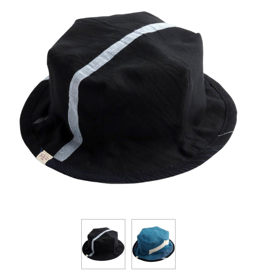 Rokkaku Reversible Cotton Bucket Hat from Japan