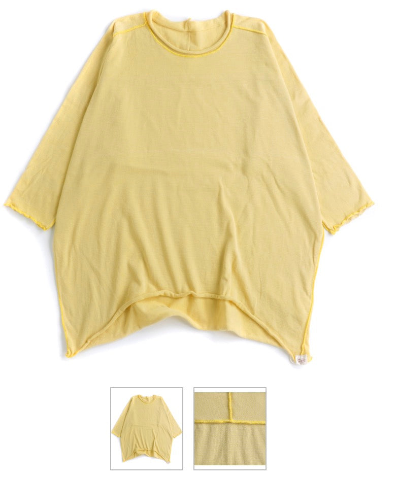 Nuime Futo Mid Sleeve Fine Organic Cotton Woven Top Gender Free by Tamaki-Niime