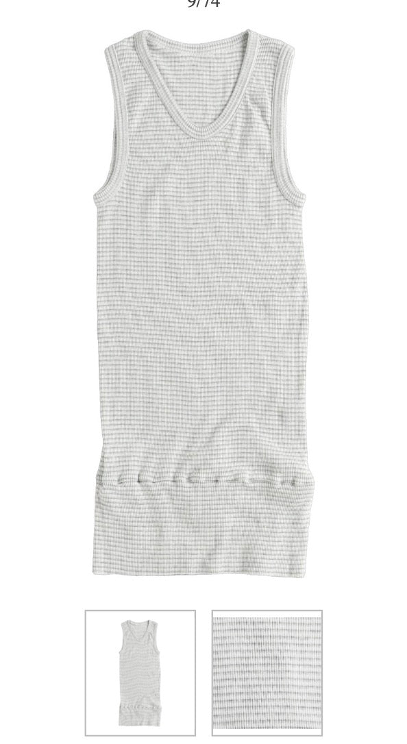 sodenashi tank in organic cotton