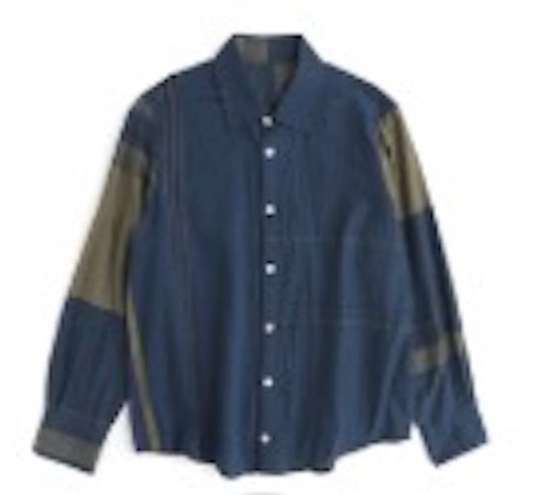 Button Down Shirt -Long Sleeve in Organic Cotton by Tamaki-Niime