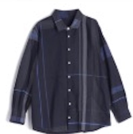 Button Down Shirt -Long Sleeve in Organic Cotton by Tamaki-Niime