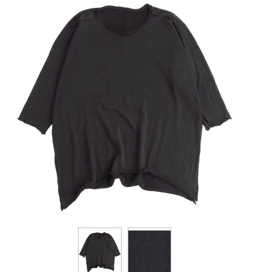 Nuime Futo Mid Sleeve Fine Organic Cotton Woven Top Gender Free by Tamaki-Niime