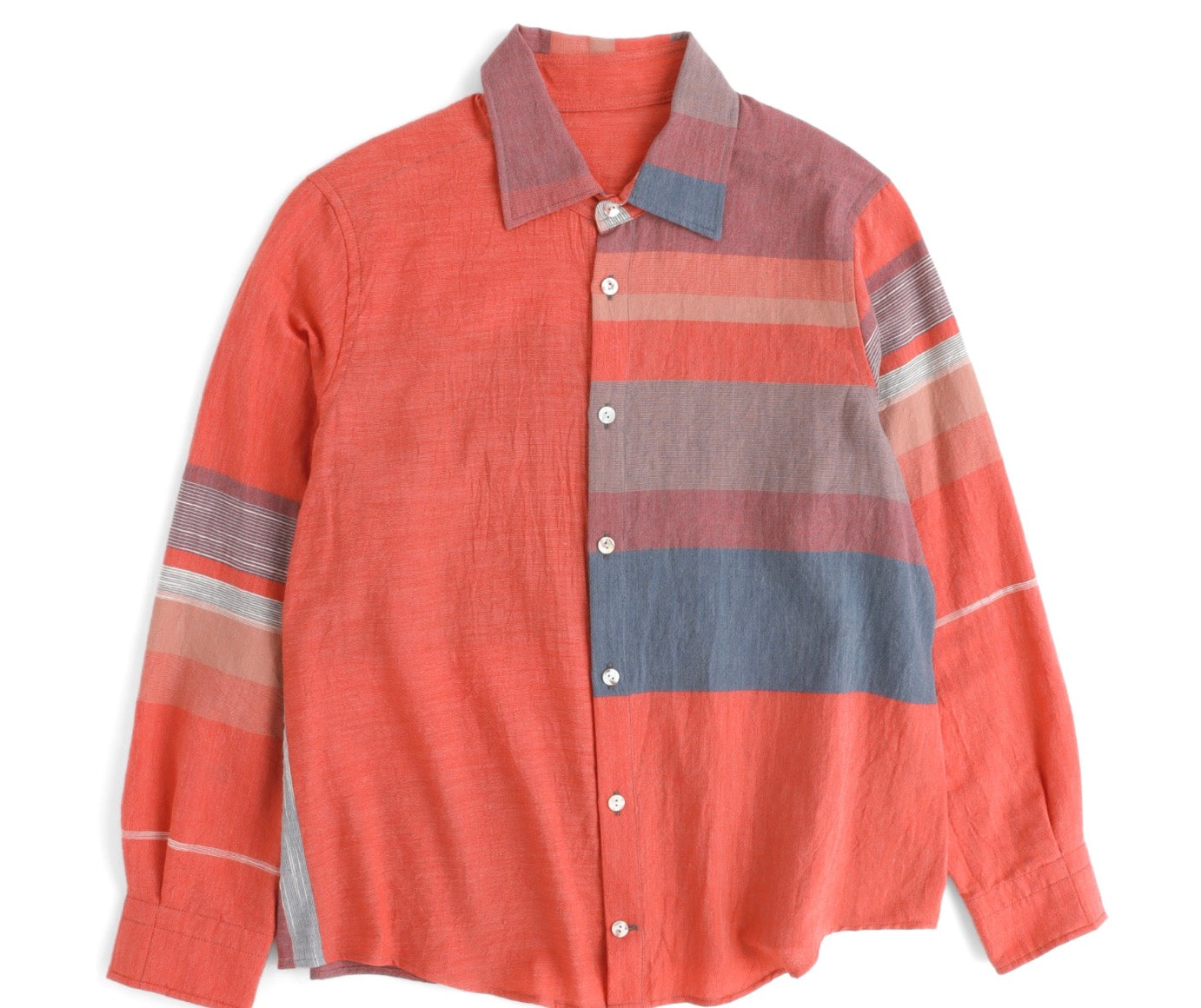 Button Down Shirt -Long Sleeve in Organic Cotton by Tamaki-Niime