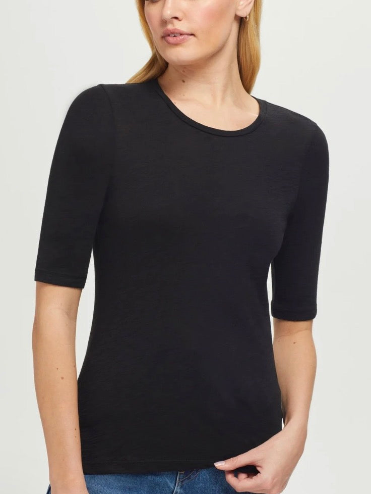 Goldie Lewinter Half Sleeve Slub Cotton Tee