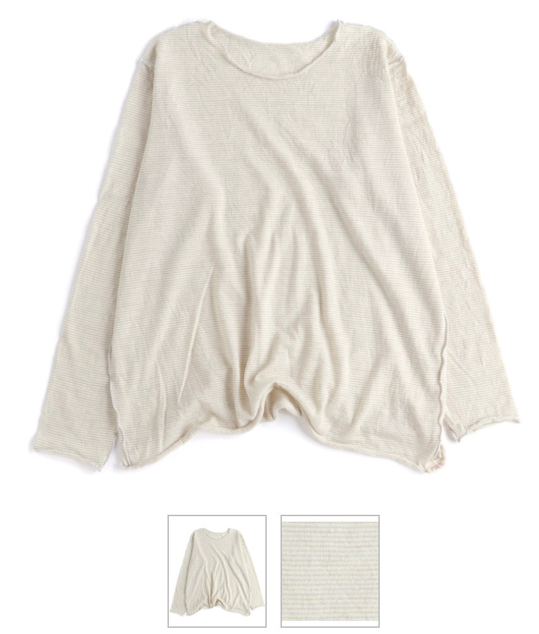 Washable Merino Tamaki Nuime Kuru long sleeve knit top