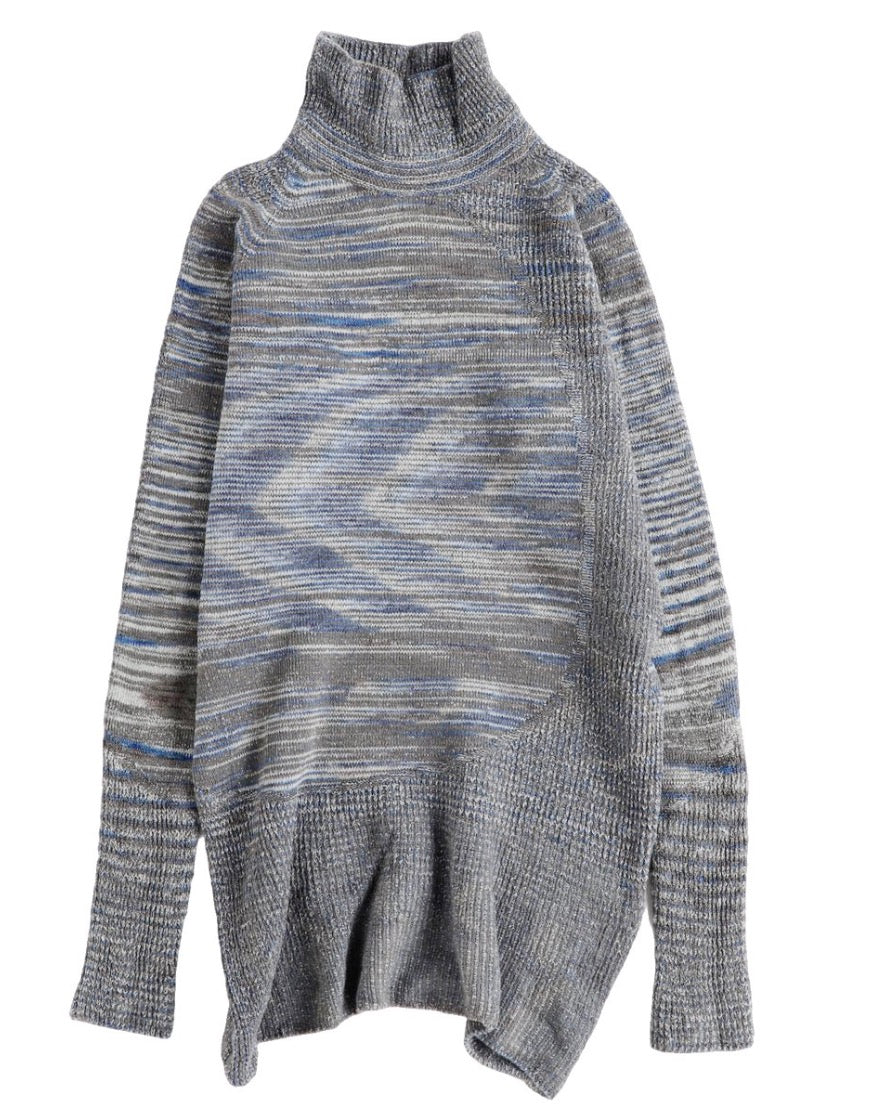 Nice Comfort Mock Turtle  Stretch Sweater from Japan