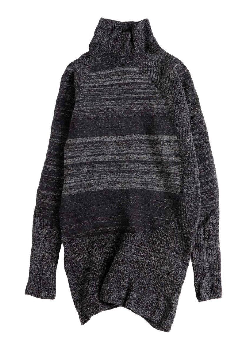 Nice Comfort Mock Turtle  Stretch Sweater from Japan