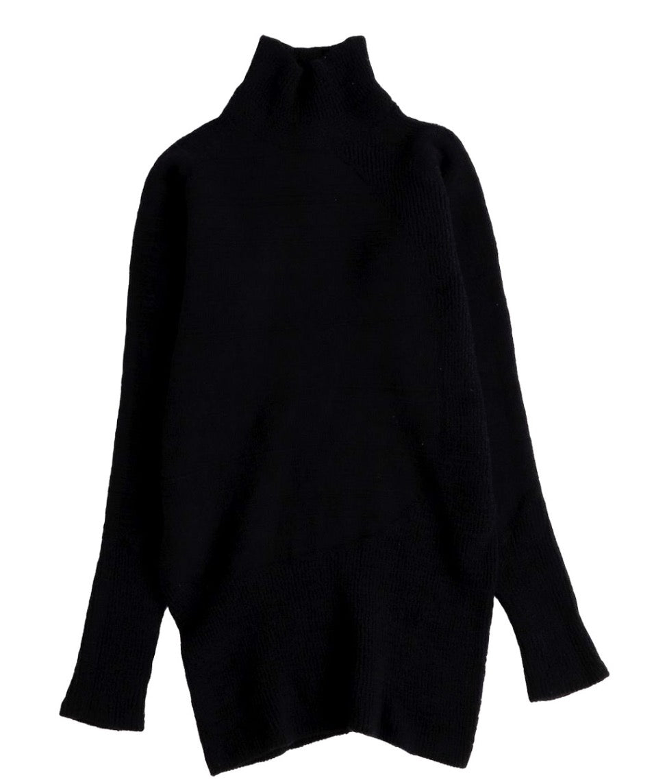 Nice Comfort Mock Turtle  Stretch Sweater from Japan