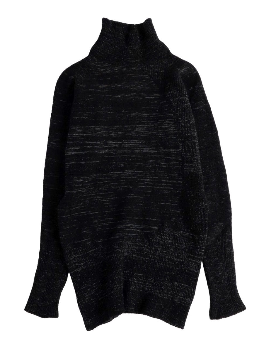 Nice Comfort Mock Turtle  Stretch Sweater from Japan