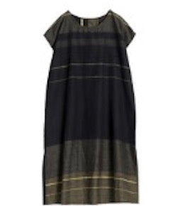 Cap tunic dress mid calf organic cotton from Japan
