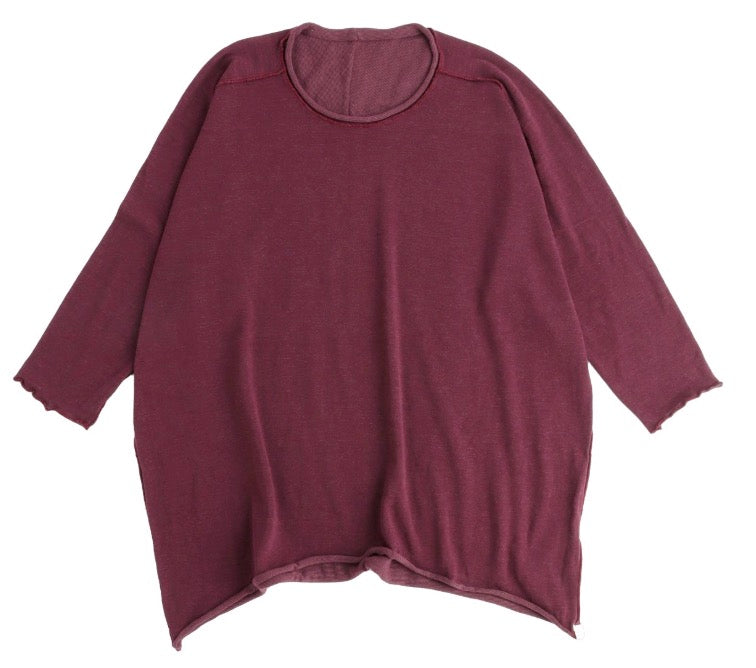 Nuime Futo Mid Sleeve Fine Organic Cotton Woven Top Gender Free by Tamaki-Niime