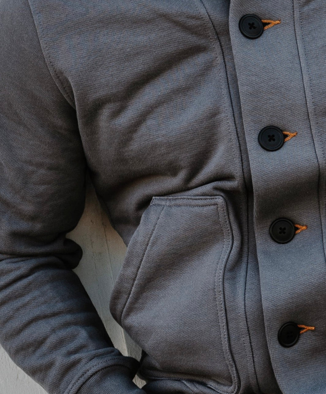 Mens Coastal | 14oz 100% Cotton French Terry Cardigan