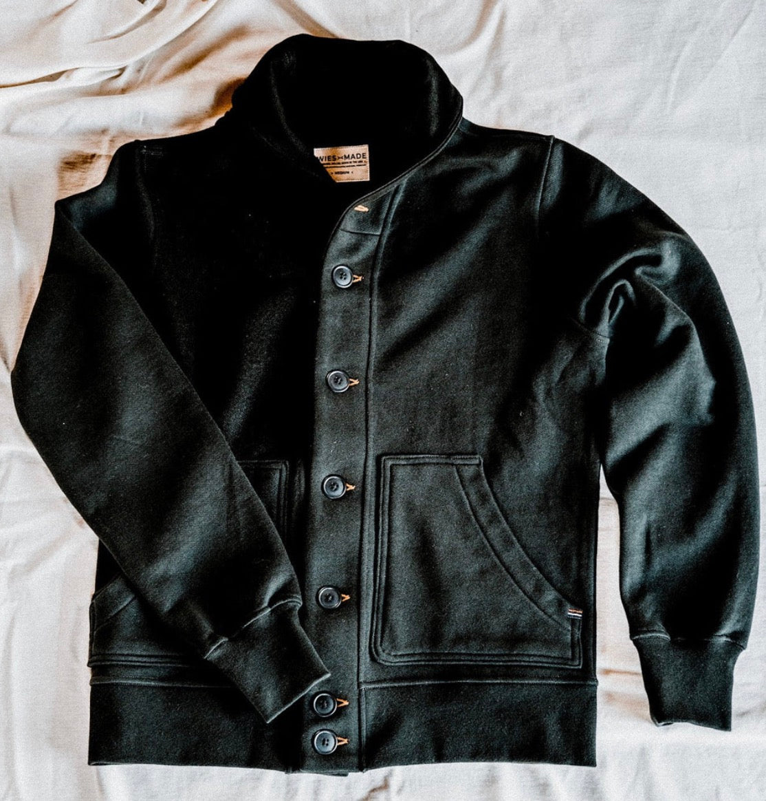 Mens Coastal | 14oz 100% Cotton French Terry Cardigan