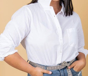Good Boyfriend Shirt -Classic White Featherweight Poplin