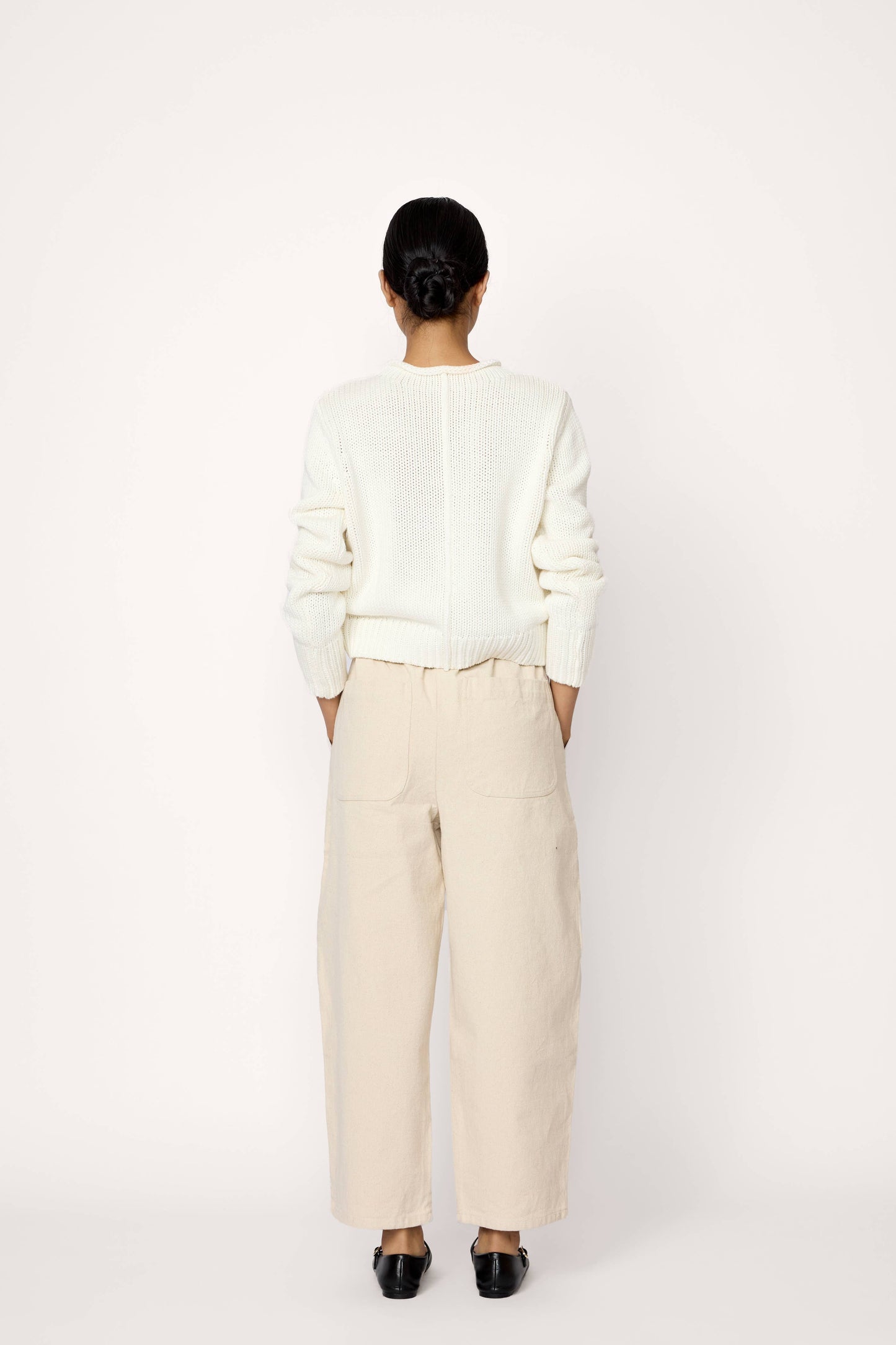 LAUDE the Label - Mare Rolled Neck Sweater - Ivory: M