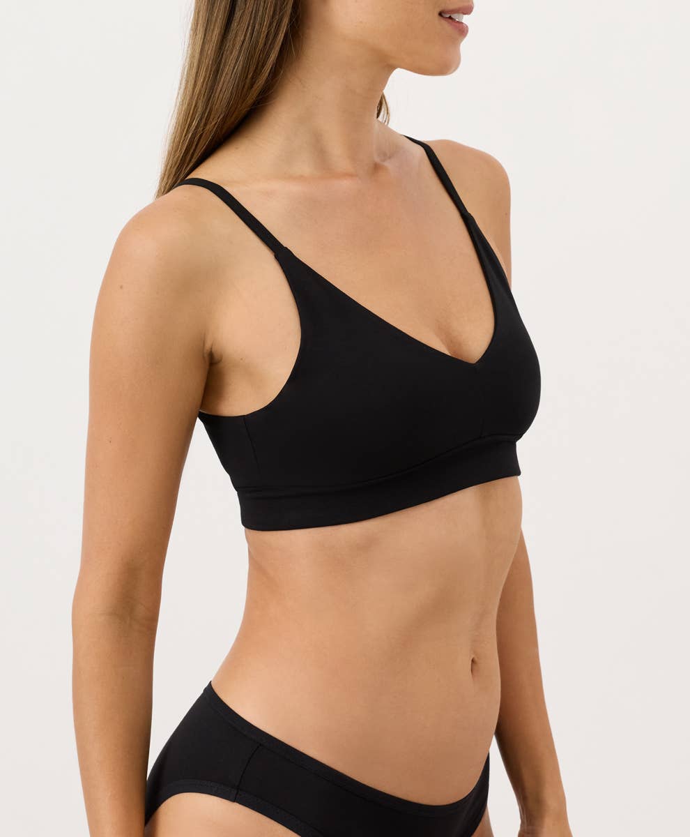 Pact - Women's Everyday Classic T-Shirt Bra: Black / Small