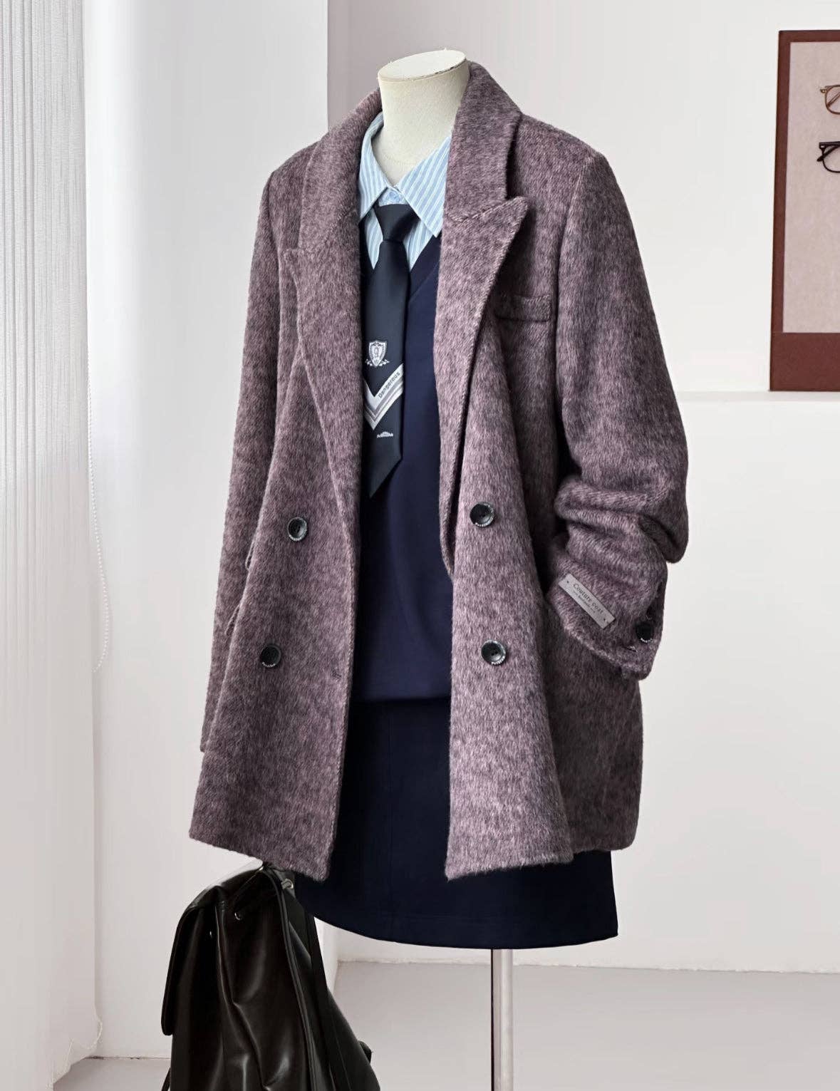 Loom & Line - Ember Wool Double-breasted Blazer - 4 Colors: Caramel / One Size