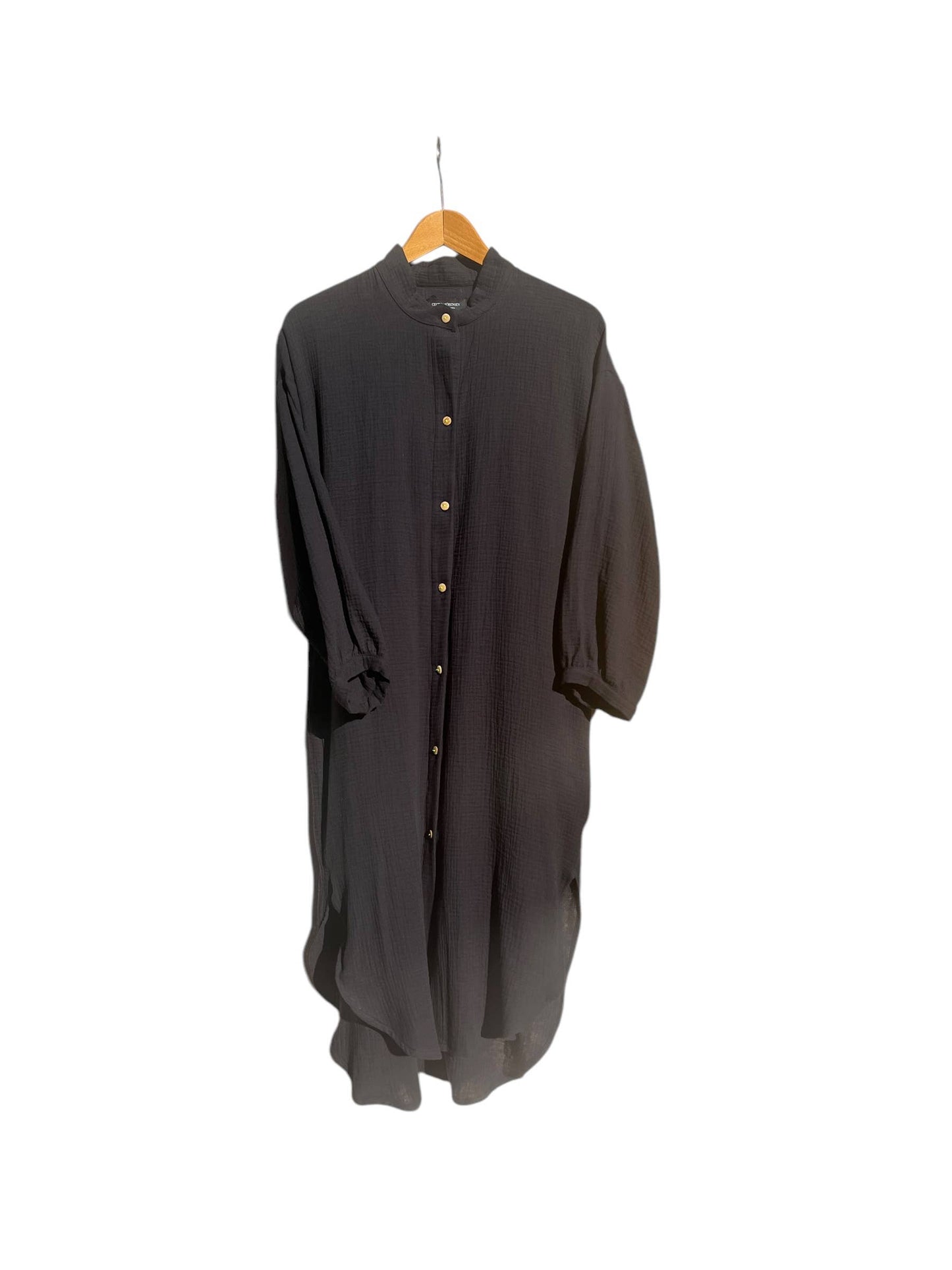 CECILIA SÖRENSEN - 702 COTONER Relaxed shirt dress in organic cotton muslin: Beige