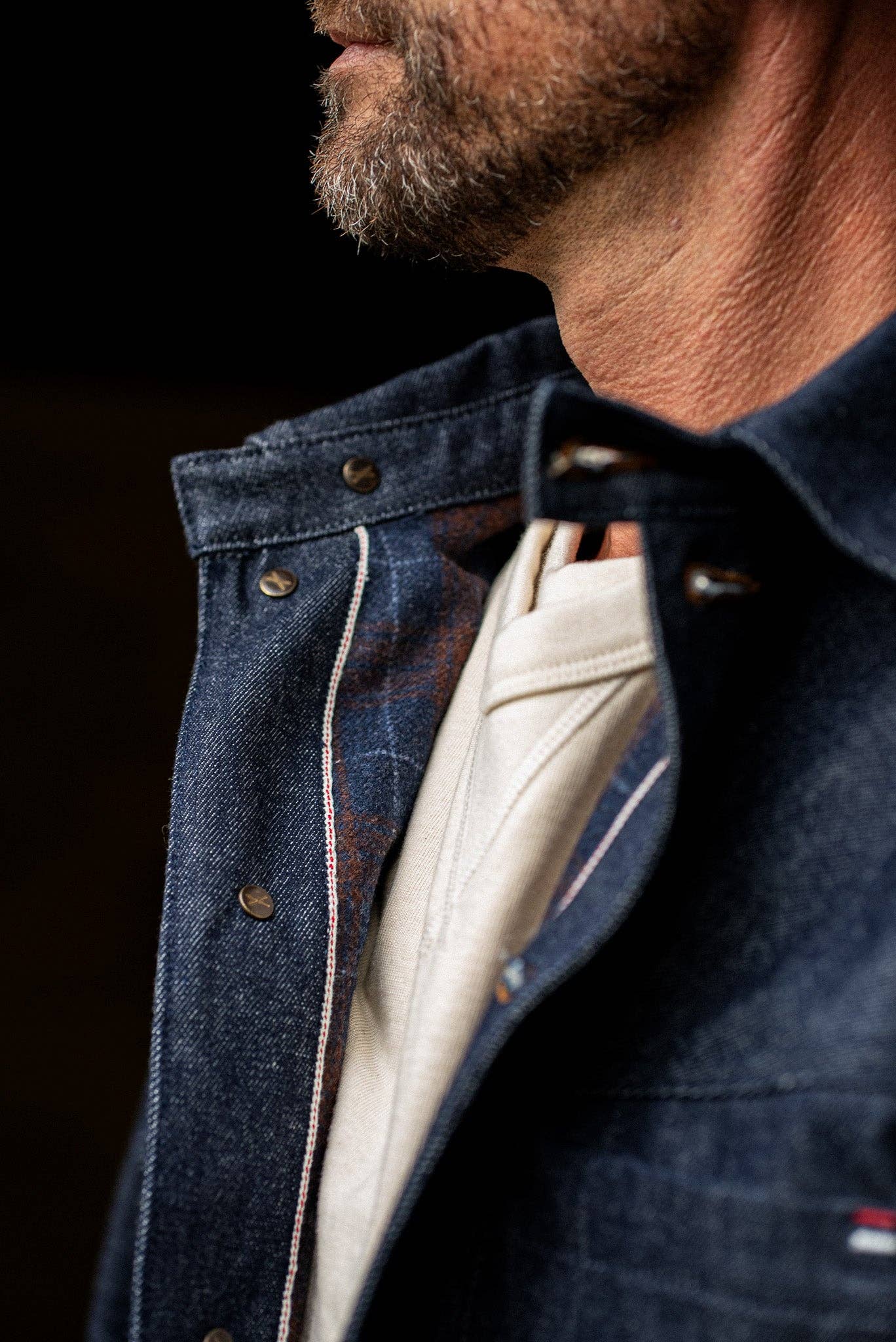 WiesMade - Men | Nico Chore Coat | Selvedge - Indigo: Indigo Raw Selvedge / L