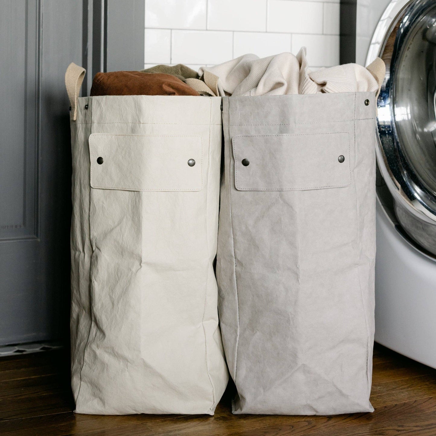 Uashmama - LAUNDRY BAG HAMPER: Dark Grey