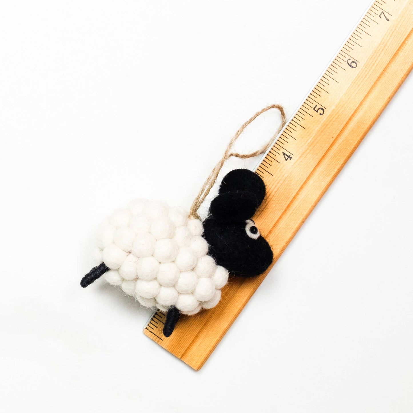 The Winding Road - Ornament - White Ball Sheep