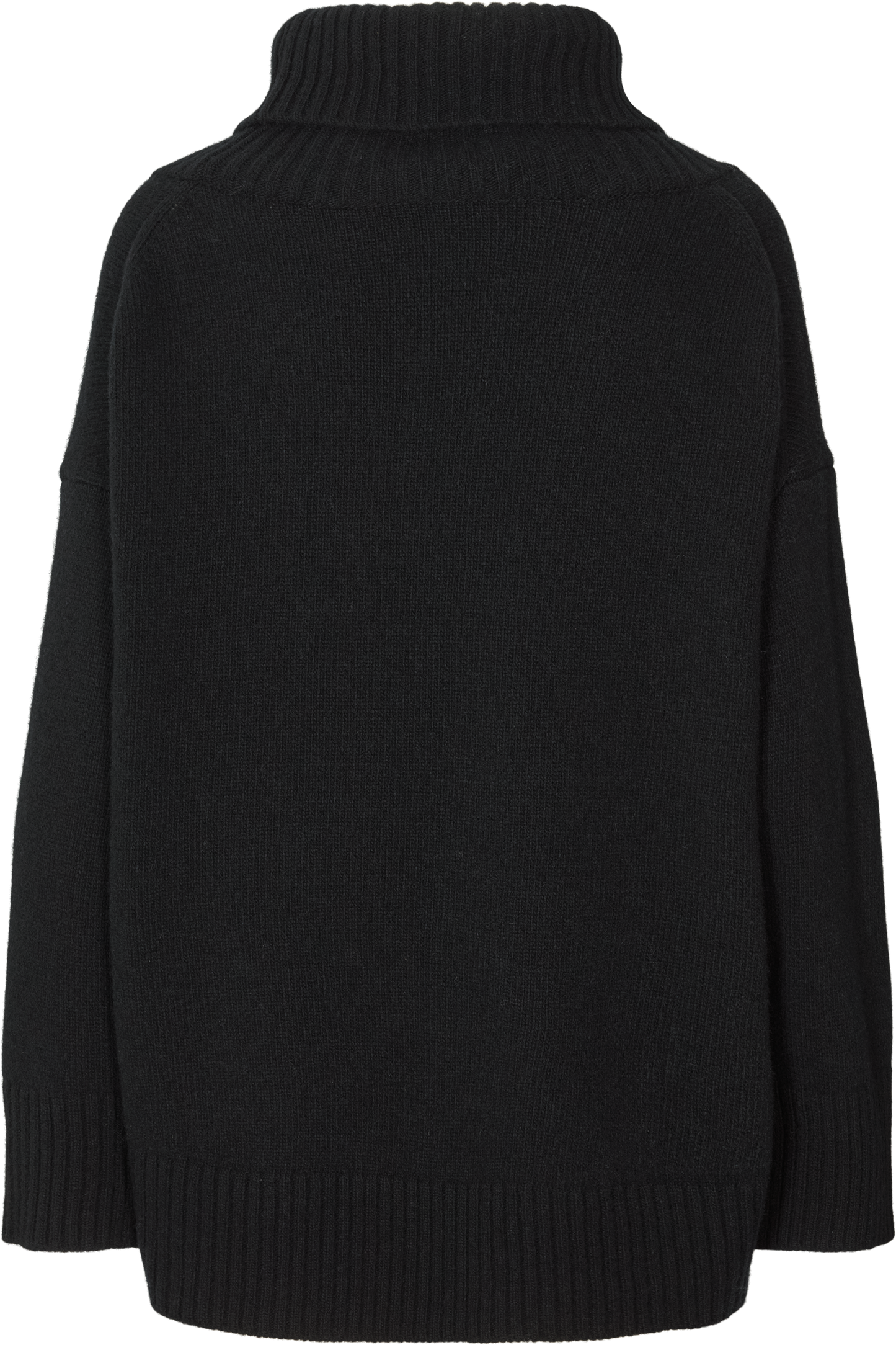 Vera Lambswool RElaxed Mock Sweater- Black: S