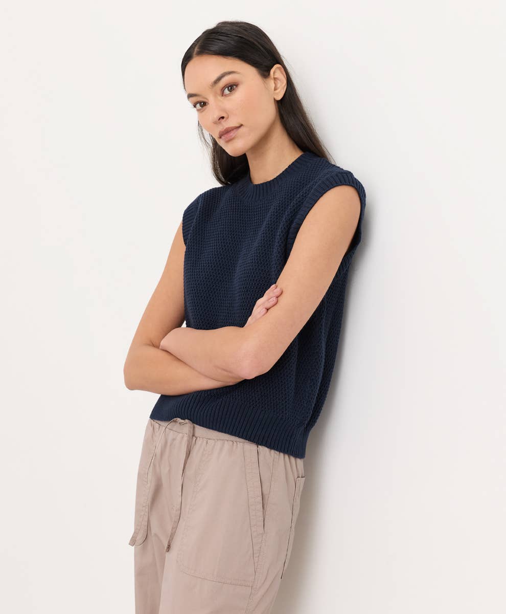 Pact - Women's Shoreline Relaxed Shell: Navy / Small