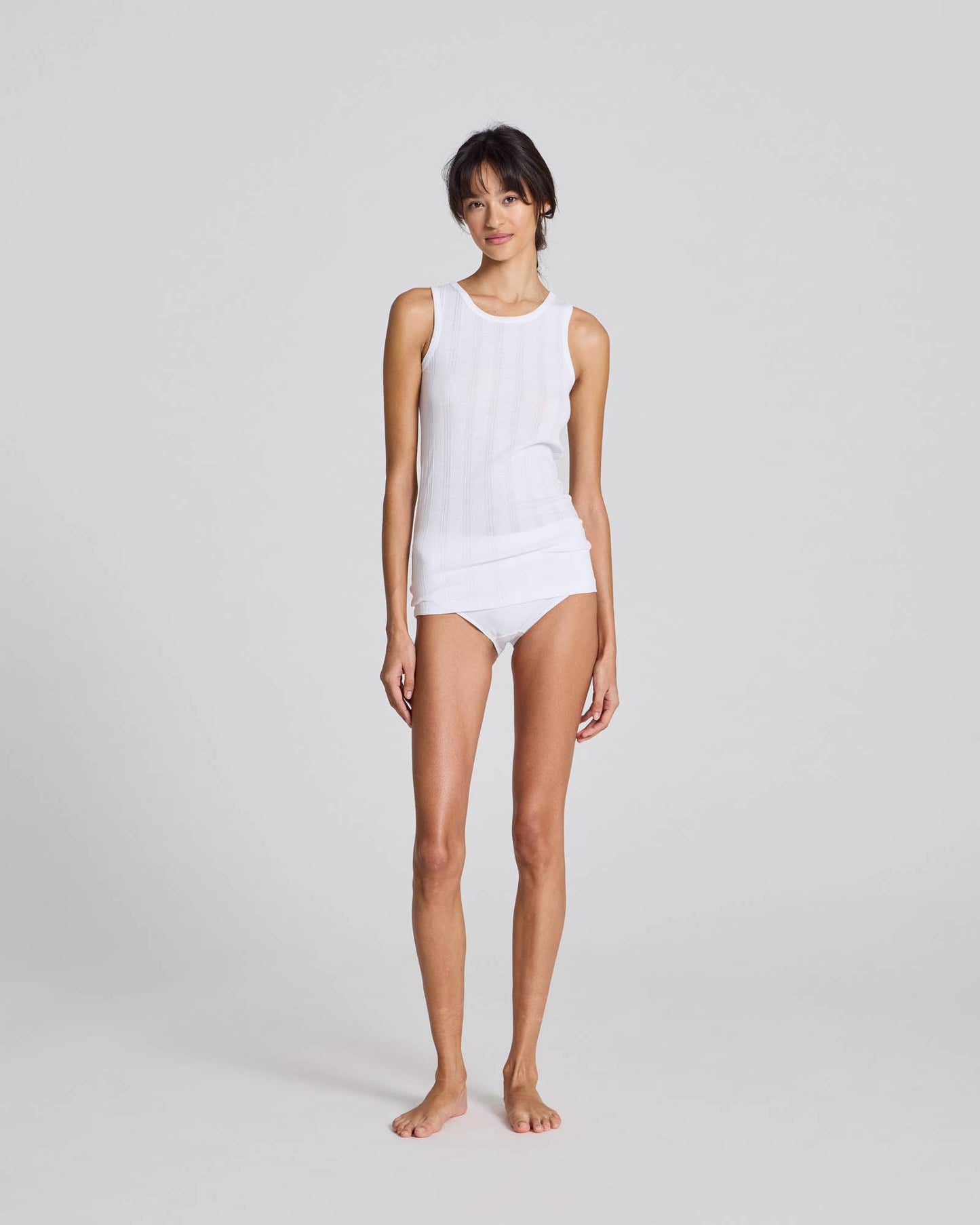 gai-lisva - Alberte Cotton Top GOTS - White: L