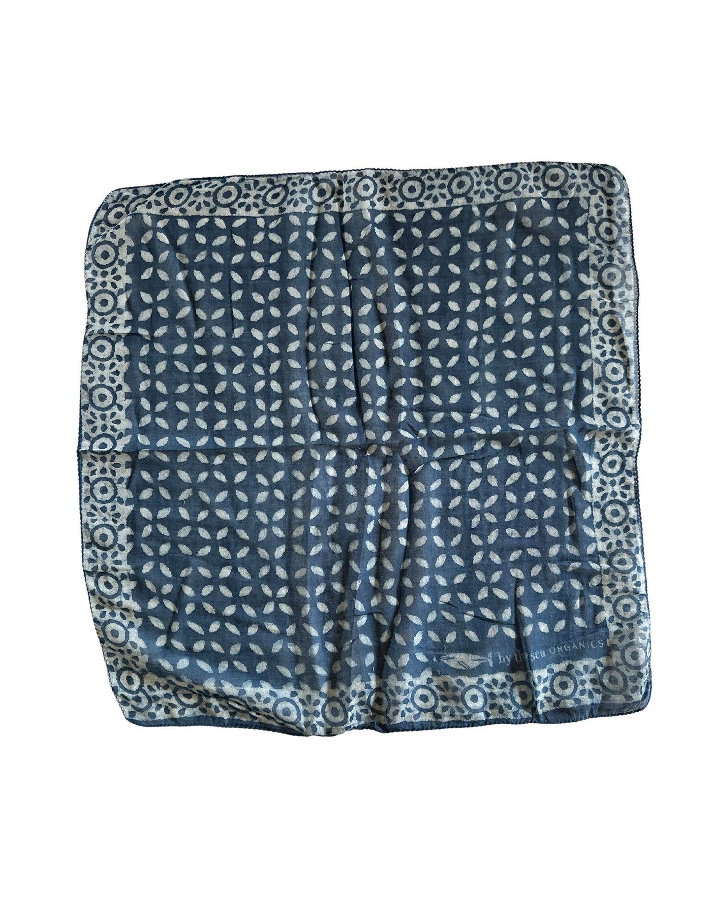 Indigo Gauzy Organic Cotton Bandana