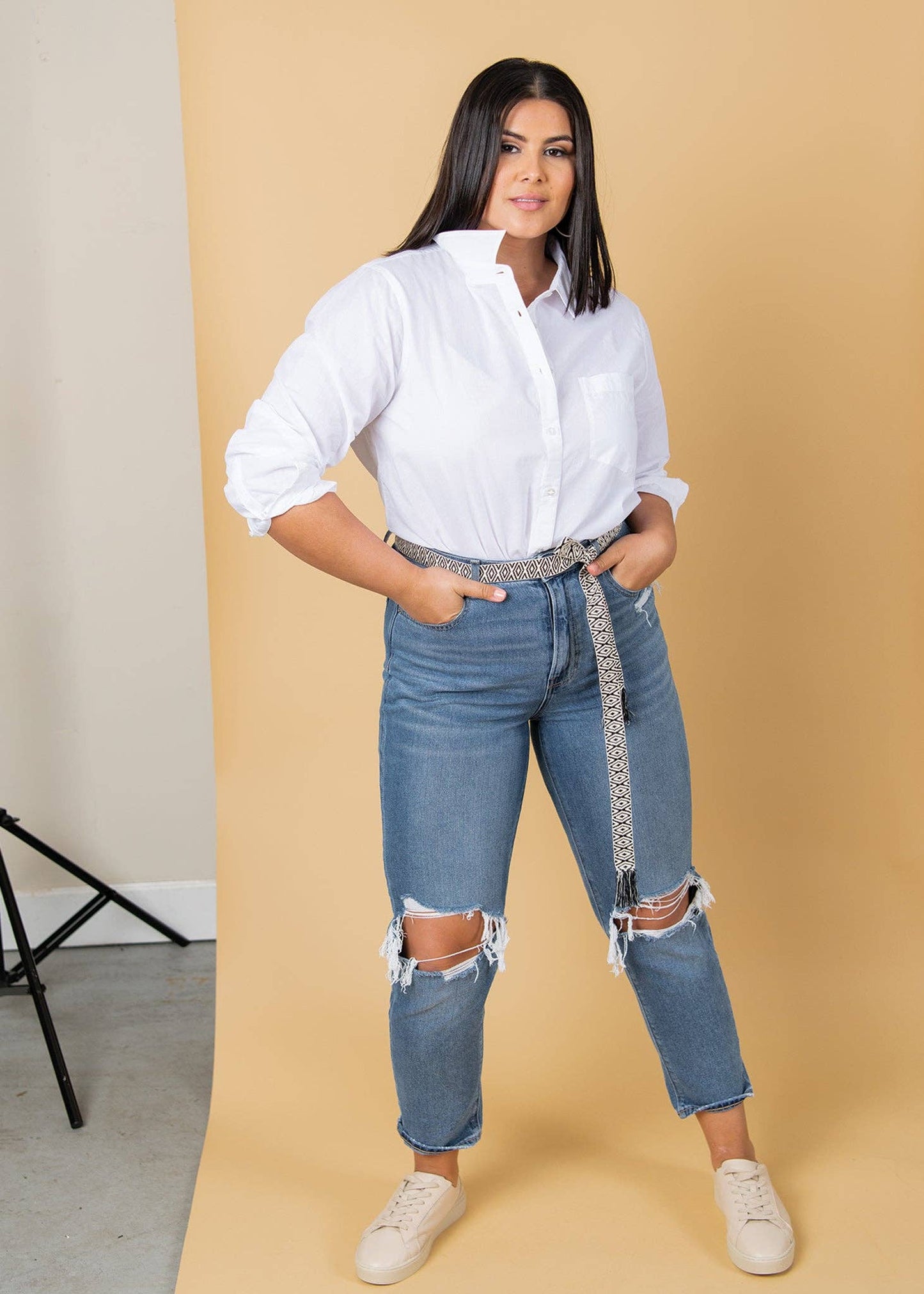 and for Good - Good Boyfriend Shirt - Classic White: Classic White / 1X/2X