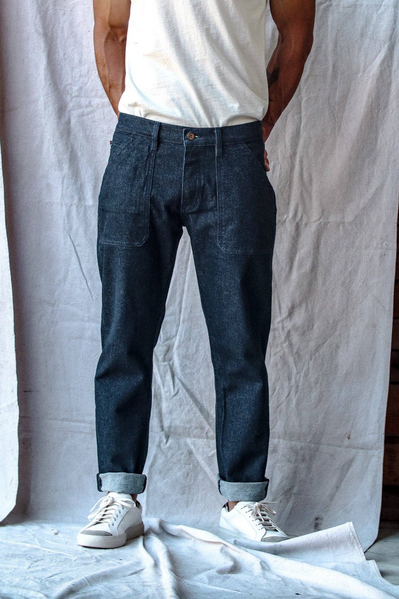 WiesMade - Scout Jean | Ocean Wash  Denim Military Pant: Ocean Wash / 32.5 / 31