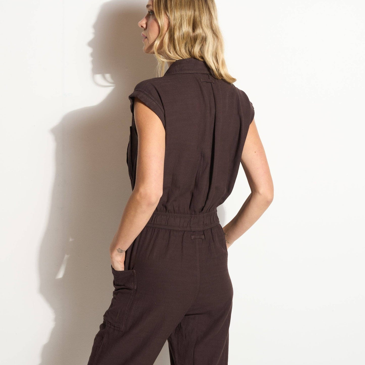 Rowan - Lincoln Muscle Tank Jumpsuit: Blue Dusk / XS / WWJR0003