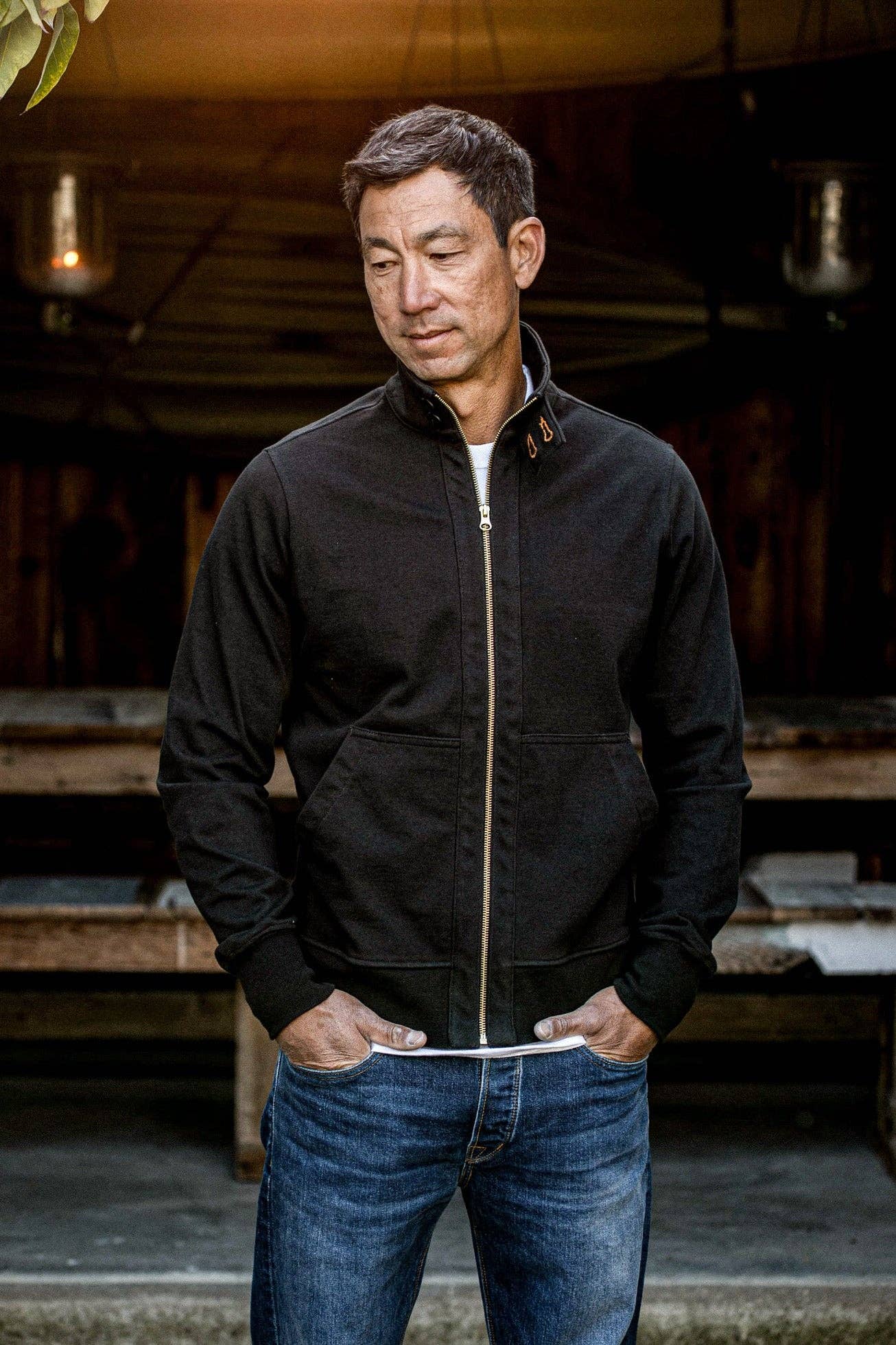 Stinson Moto | 12oz 100% Cotton - Basalt: Basalt / M