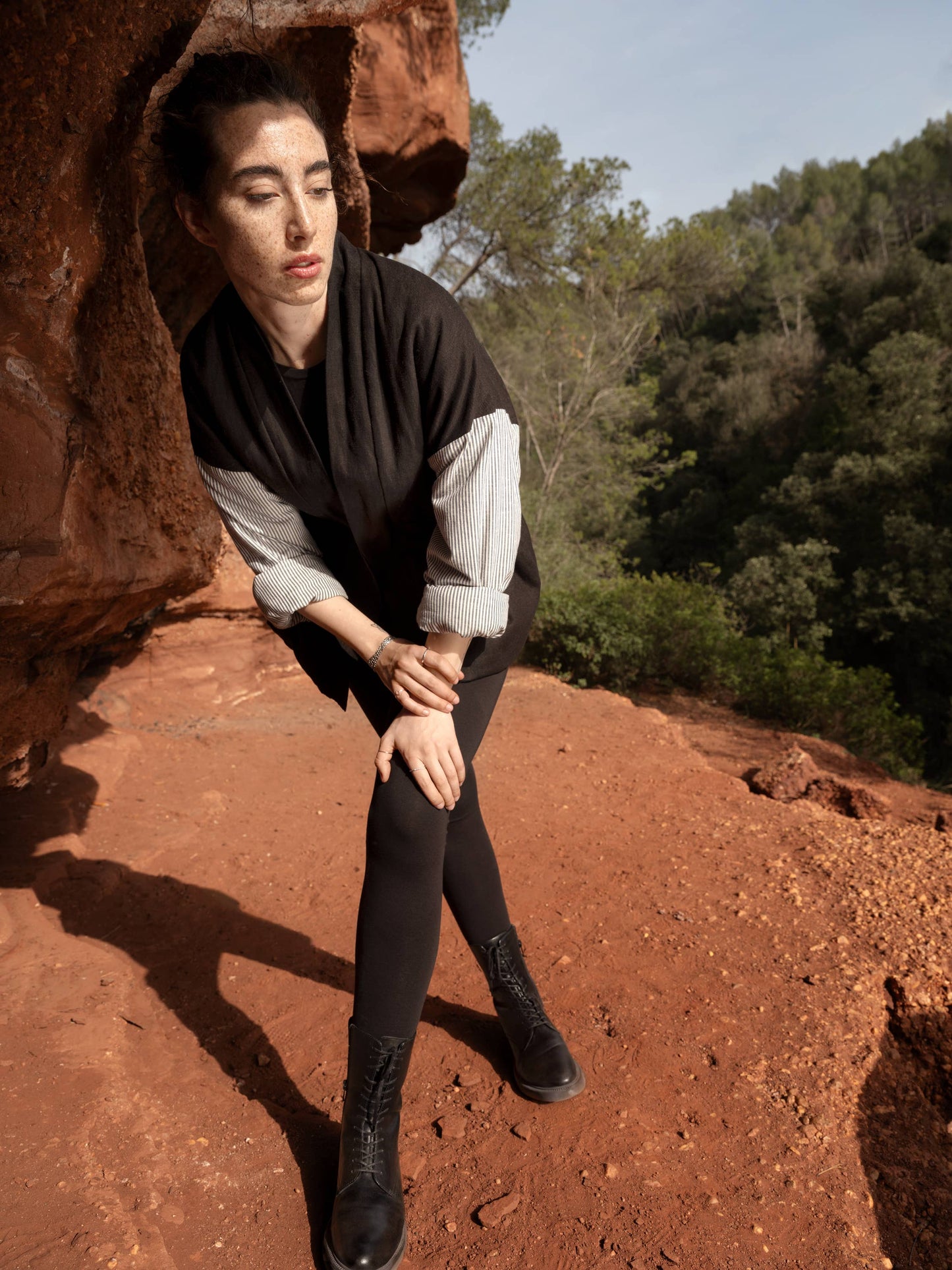 CECILIA SÖRENSEN - 316 NOPAL JACKET linen : Blue