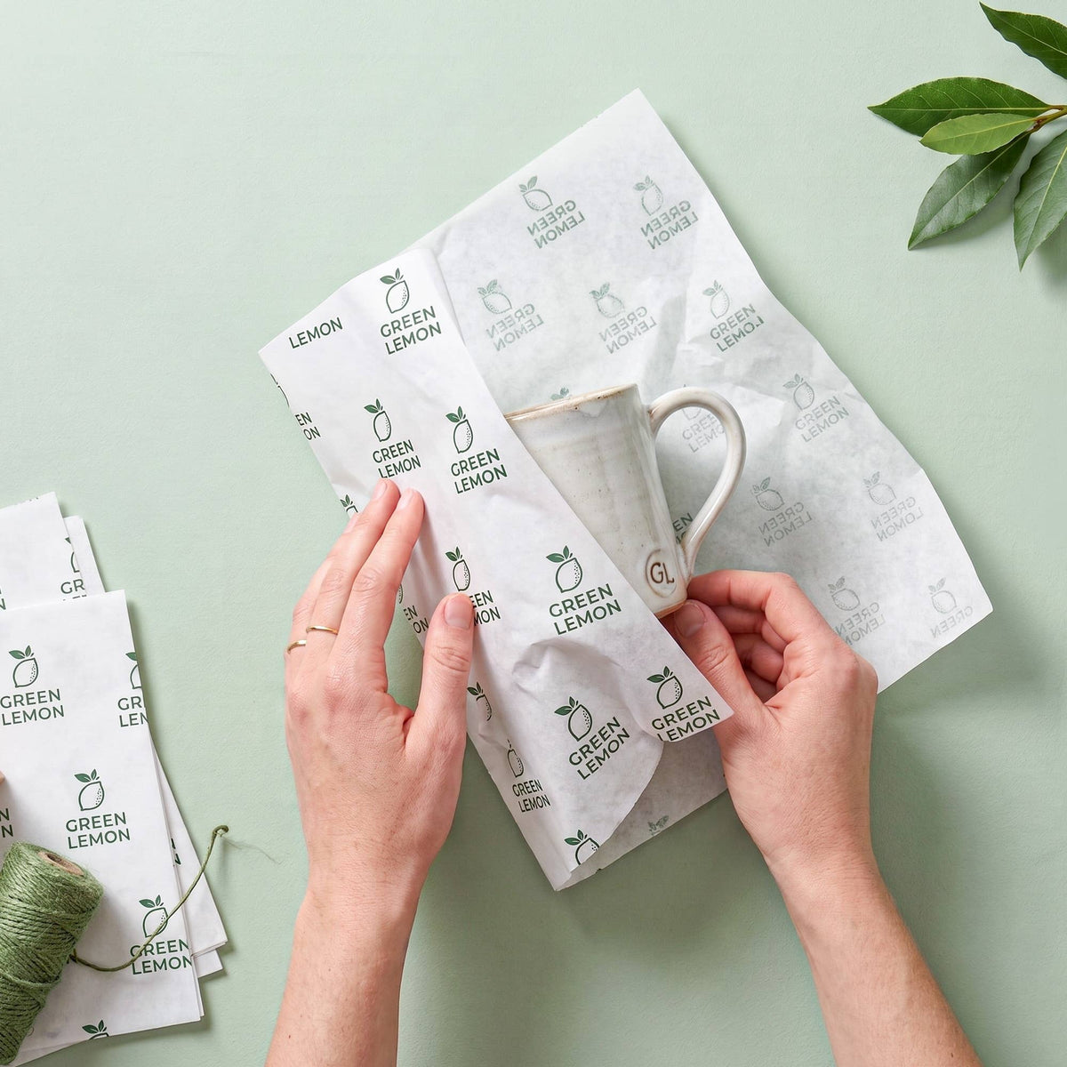 Coaco - Tissue Paper, Custom Tissue Paper, Printed Tissue Paper: 20 Sheets / White / 20x18