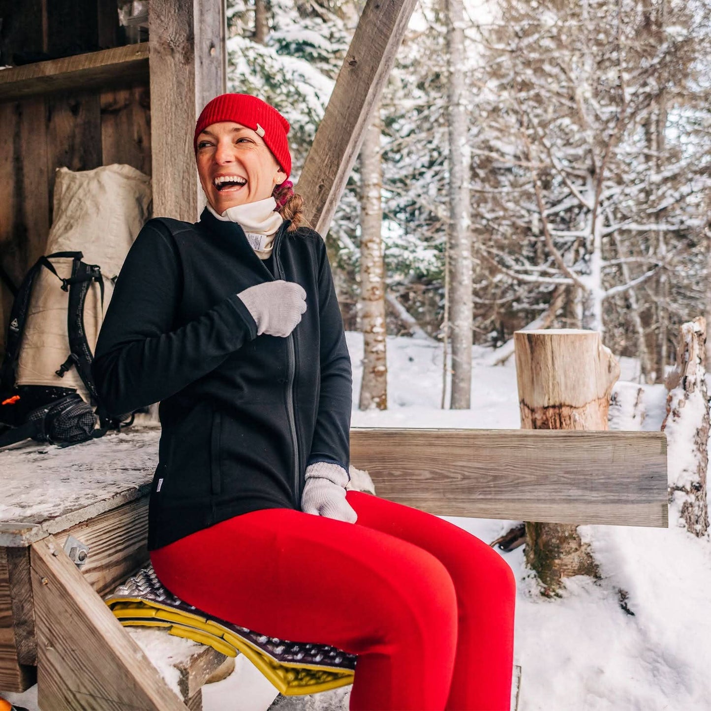 Minus33 Merino Wool - Midweight Women's Wool Bottom Thermal Base Layer - 100% Merino Wool: Black / Regular / L