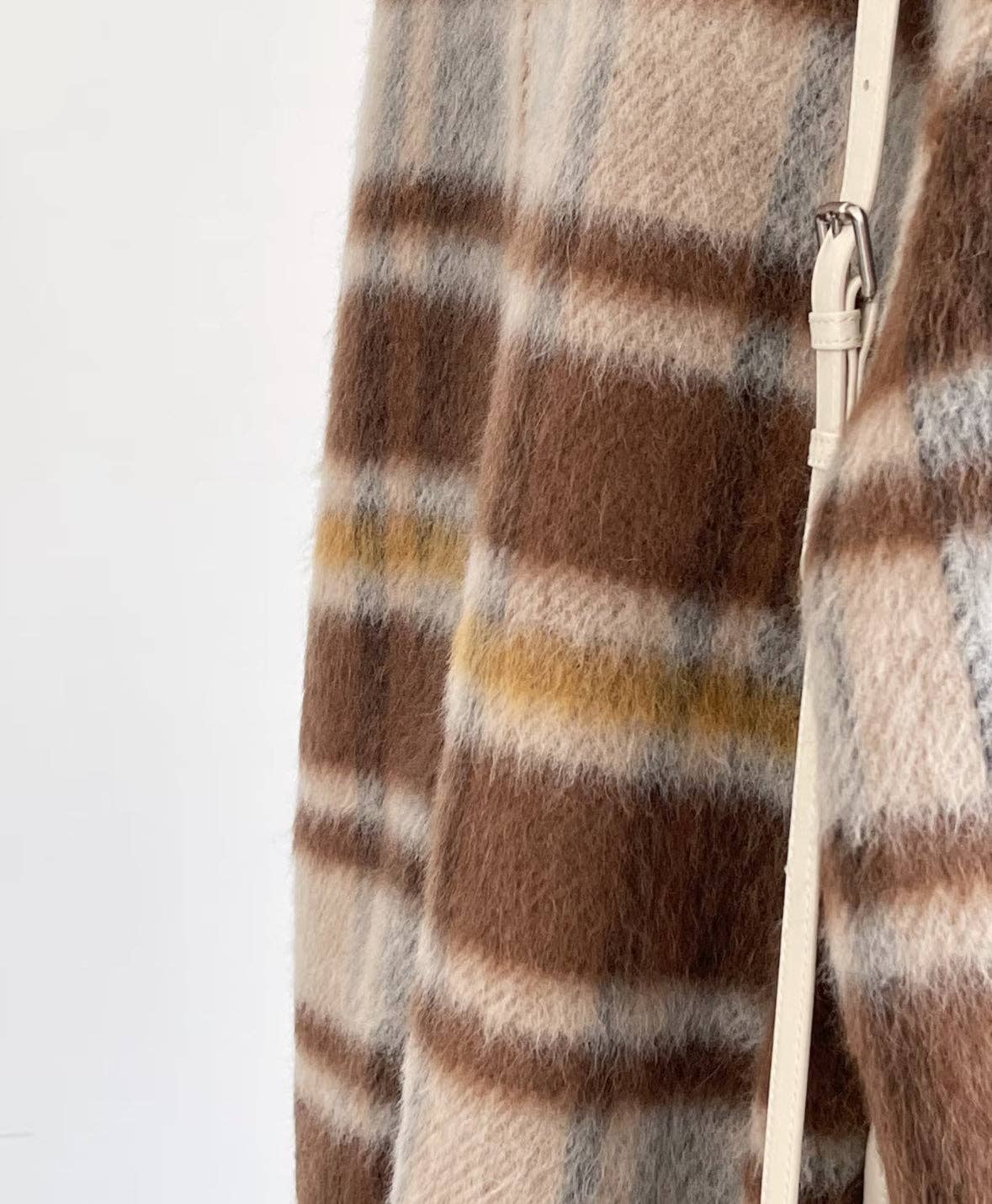 Aria Women's Reversible Plaid Wool Jacket: One Size