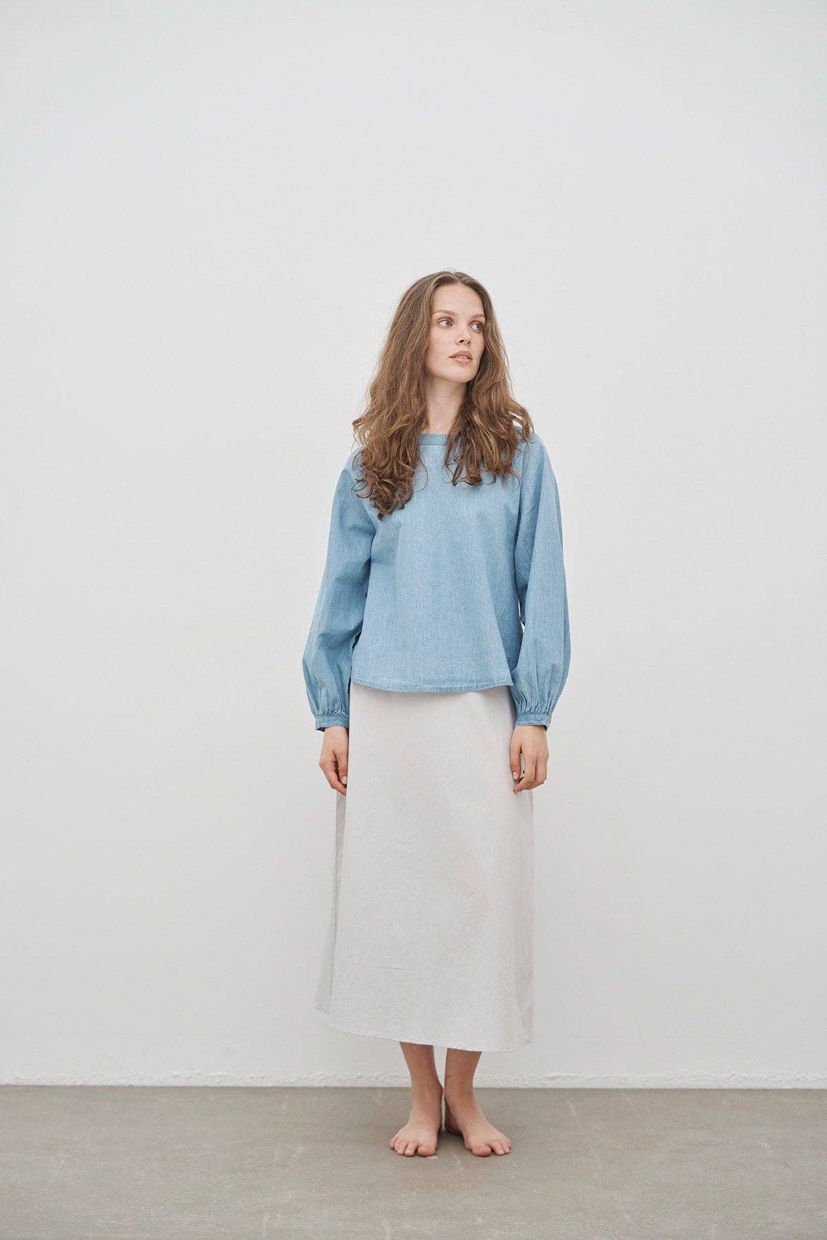 CARE BY ME - LAURA SKIRT CLASSIC: Pure white / M