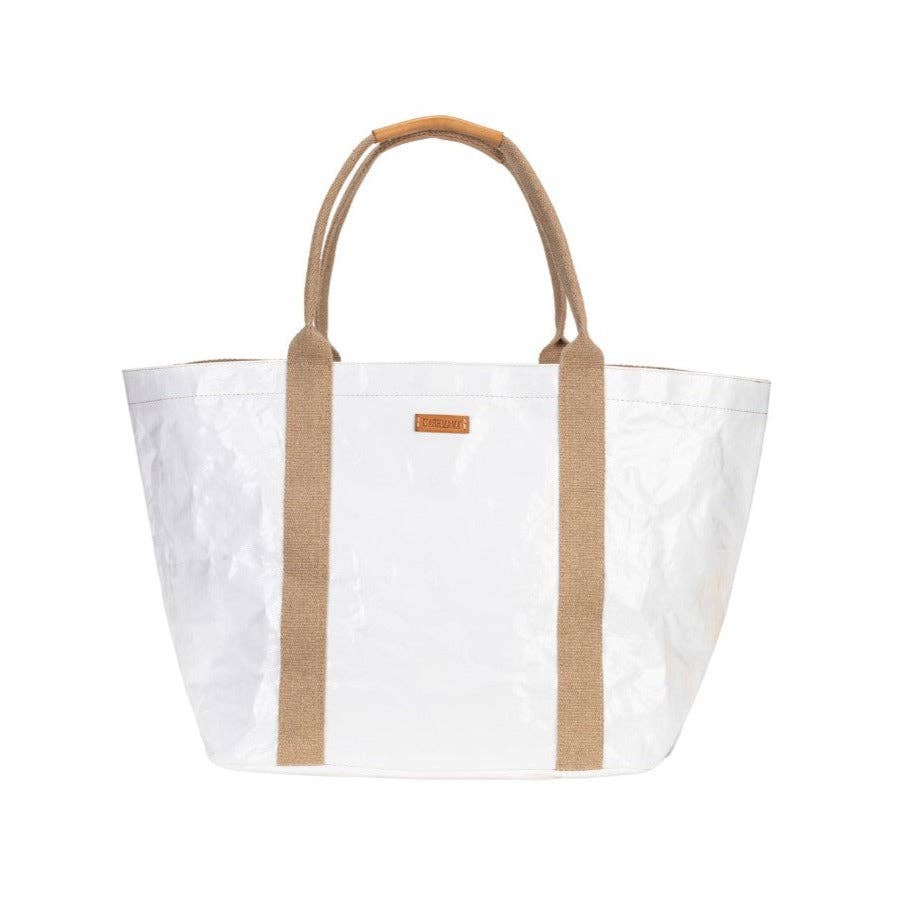 Uashmama - GIULIA GLOSSY TOTE BAG: Glossy Blue / XSmall