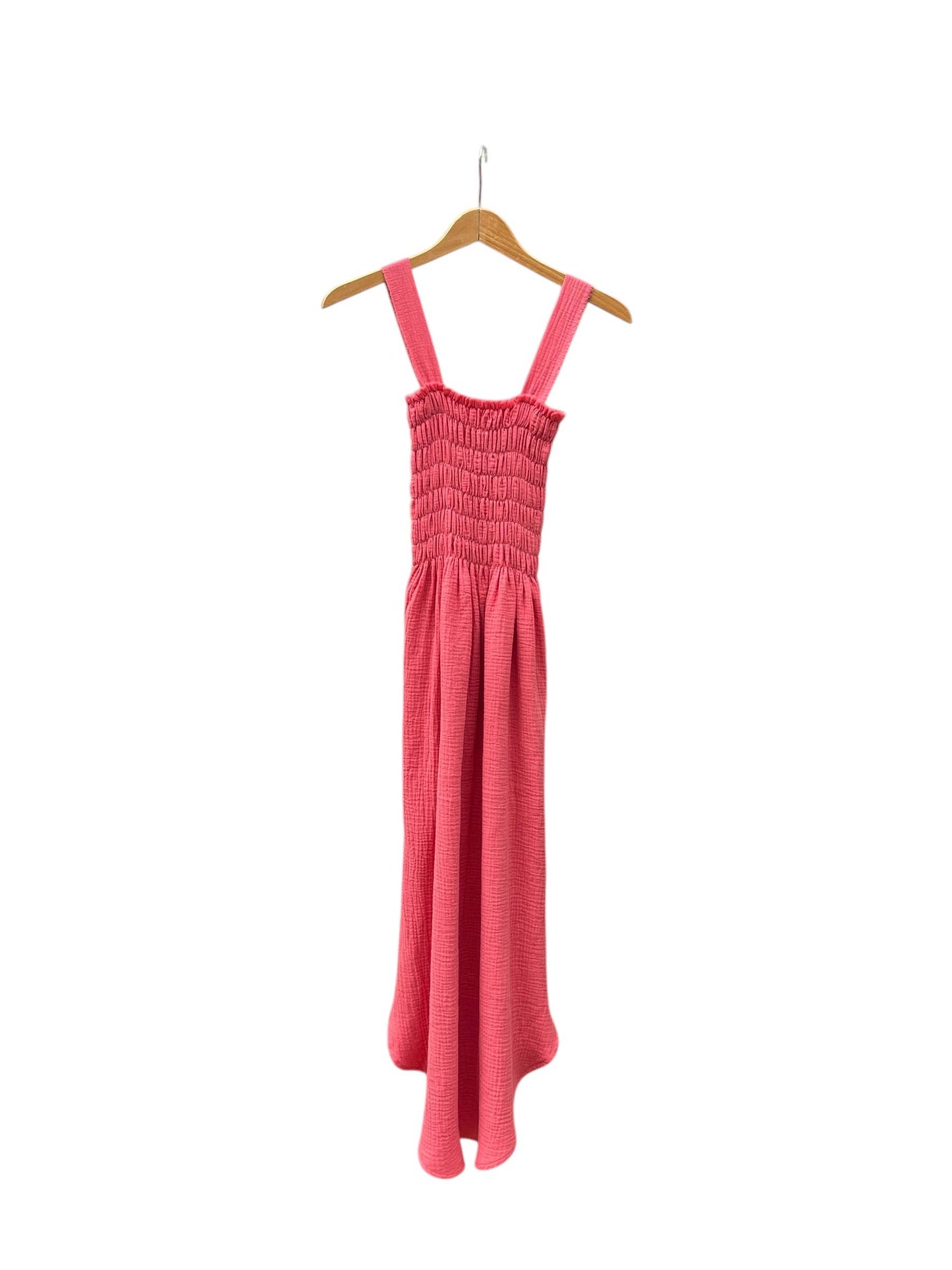 CECILIA SÖRENSEN - 737 ALENC Strap dress in organic cotton muslin: Dusk blue