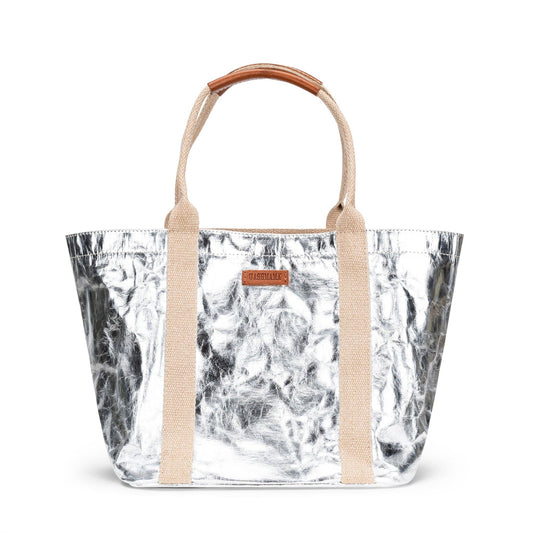 Uashmama - GIULIA CARRYALL TOTE BAG: Silver / XSmall