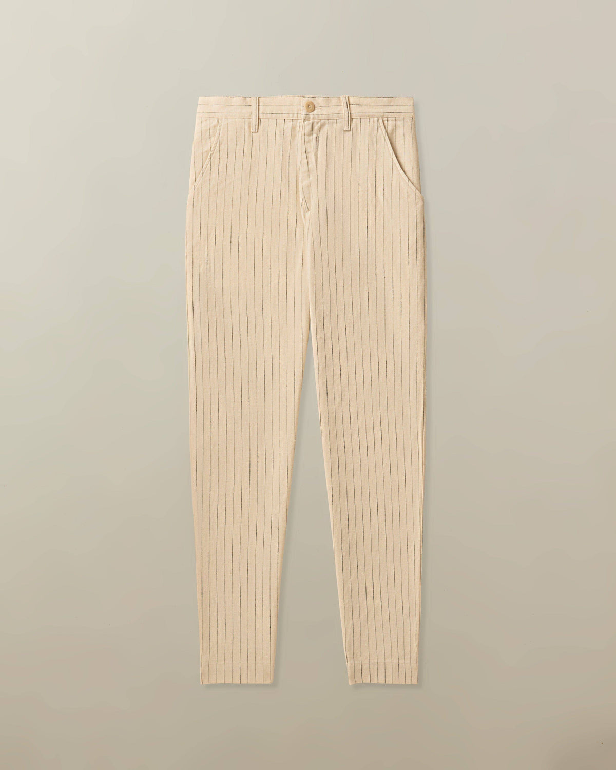 Pilon Trouser in Cotton Stripe