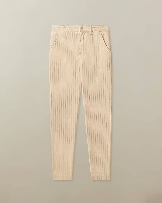 Pilon Trouser in Cotton Stripe