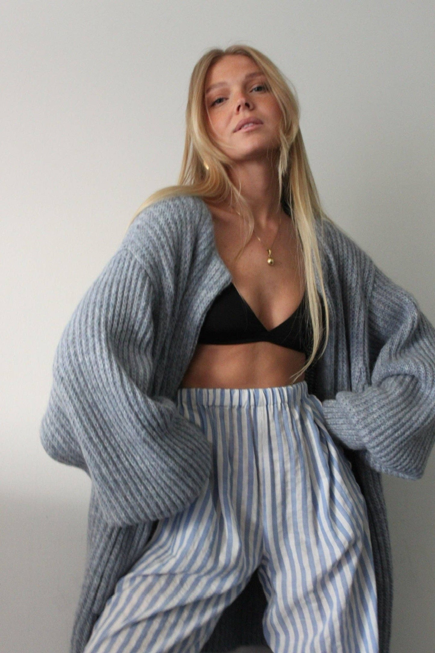 Na Nin - Dylan Knitted Alpaca Coat: Ivory / O/S