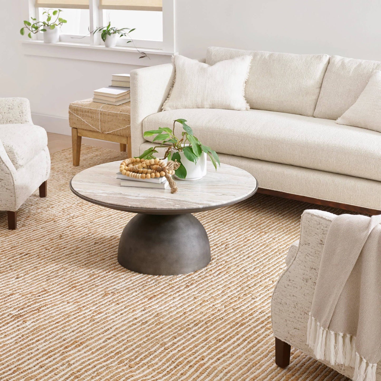 Twiggy Handwoven Wool/Jute Rug | Natural: 2' x 3'