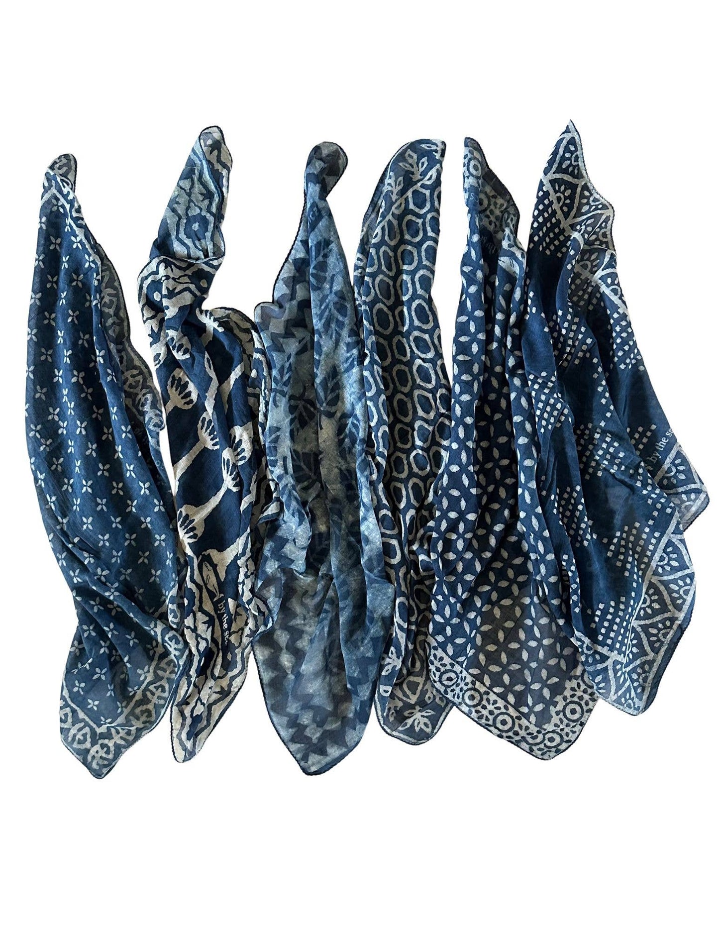 Indigo Gauzy Organic Cotton Bandana