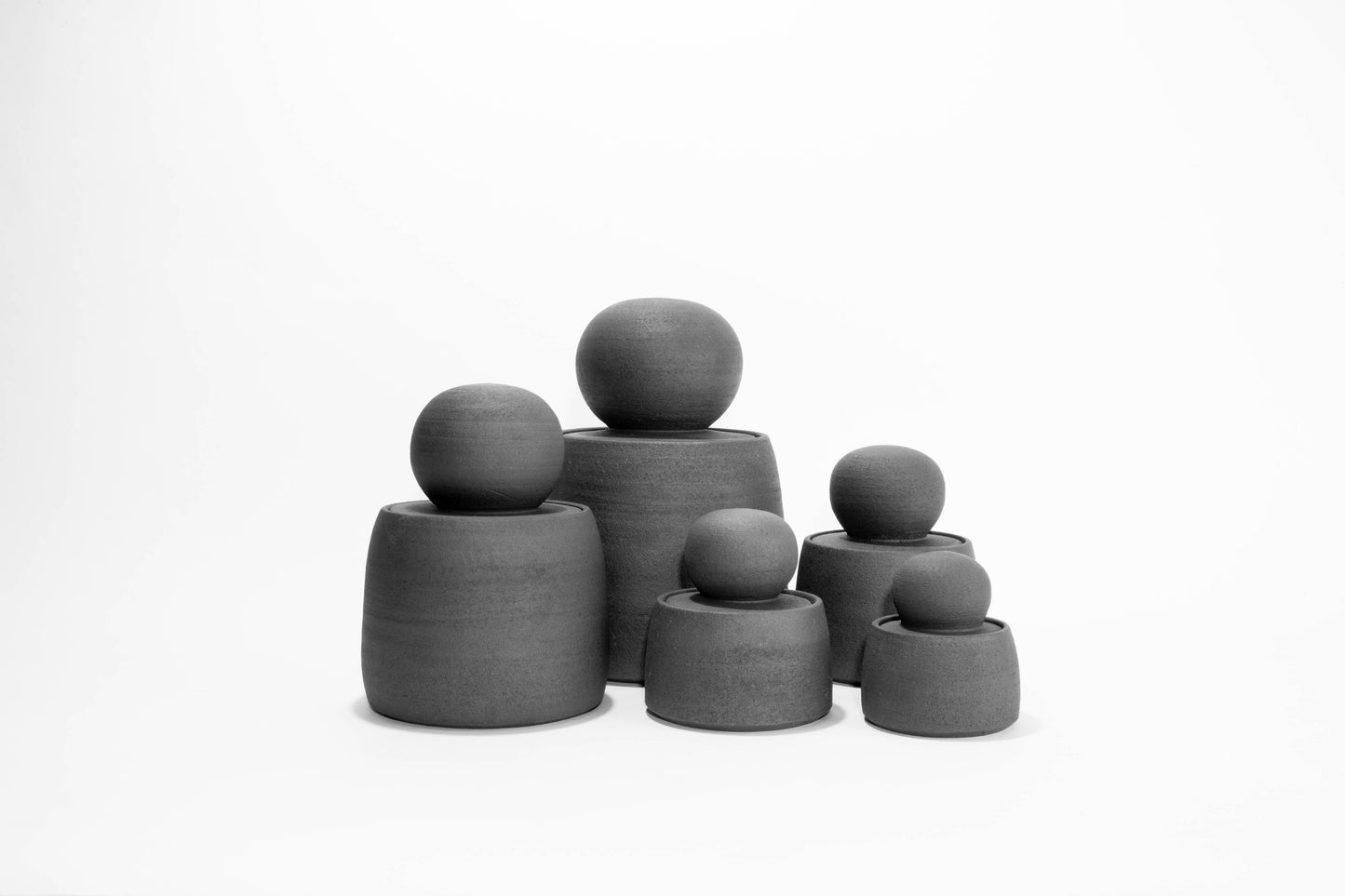 MH STUDIO - Charcoal Black Stash Jars: Mini