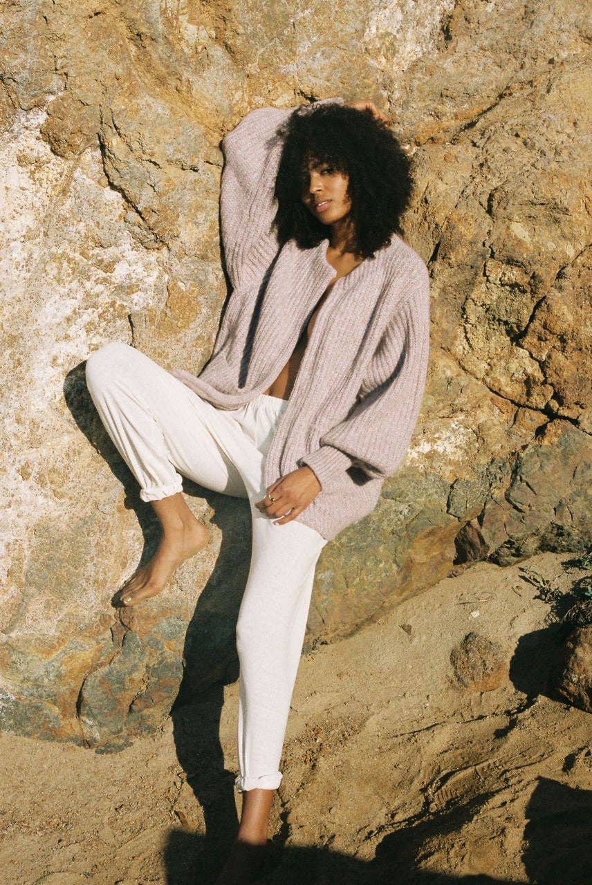 Na Nin - Dylan Knitted Alpaca Coat: Ivory / O/S