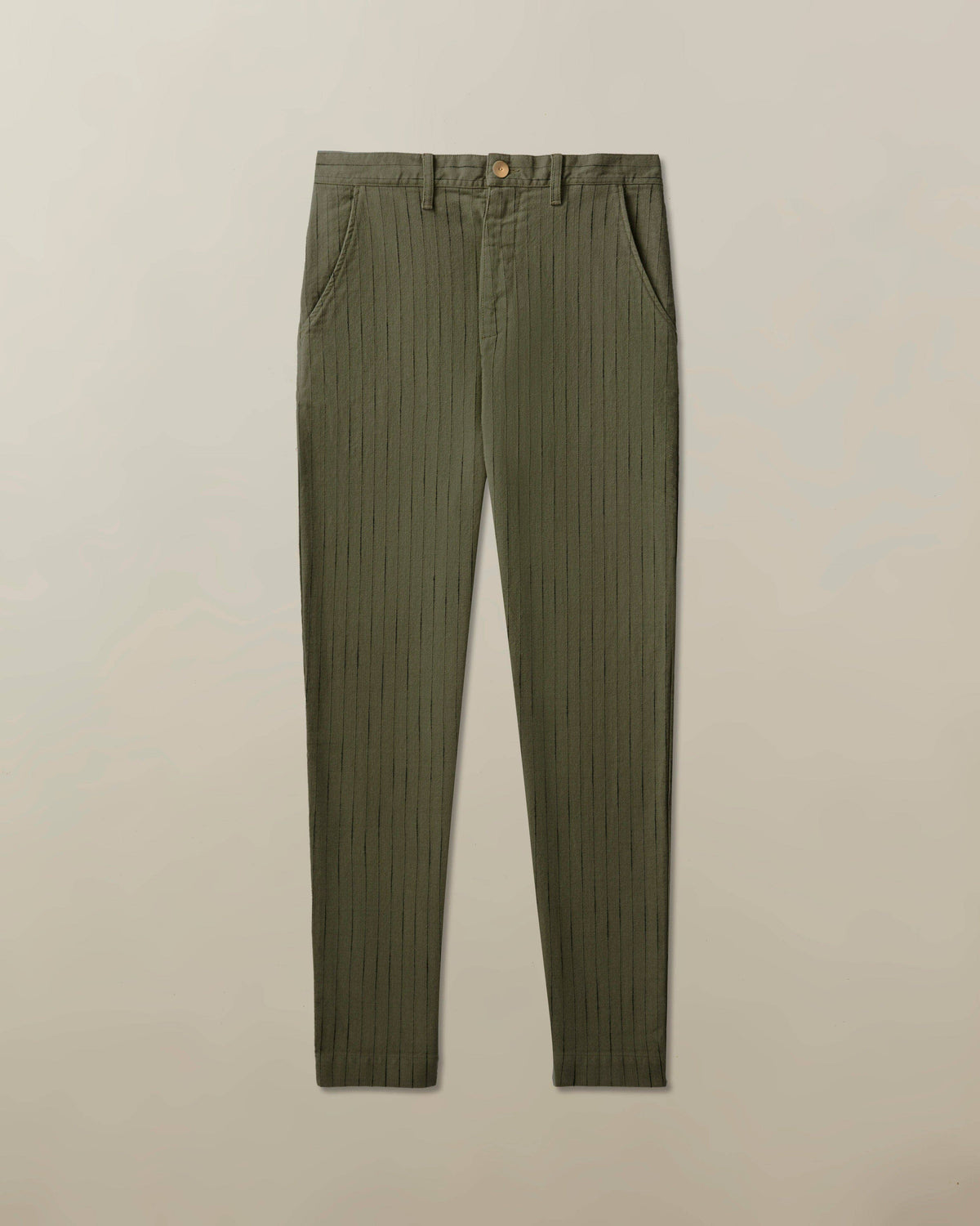 Pilon Trouser in Cotton Stripe