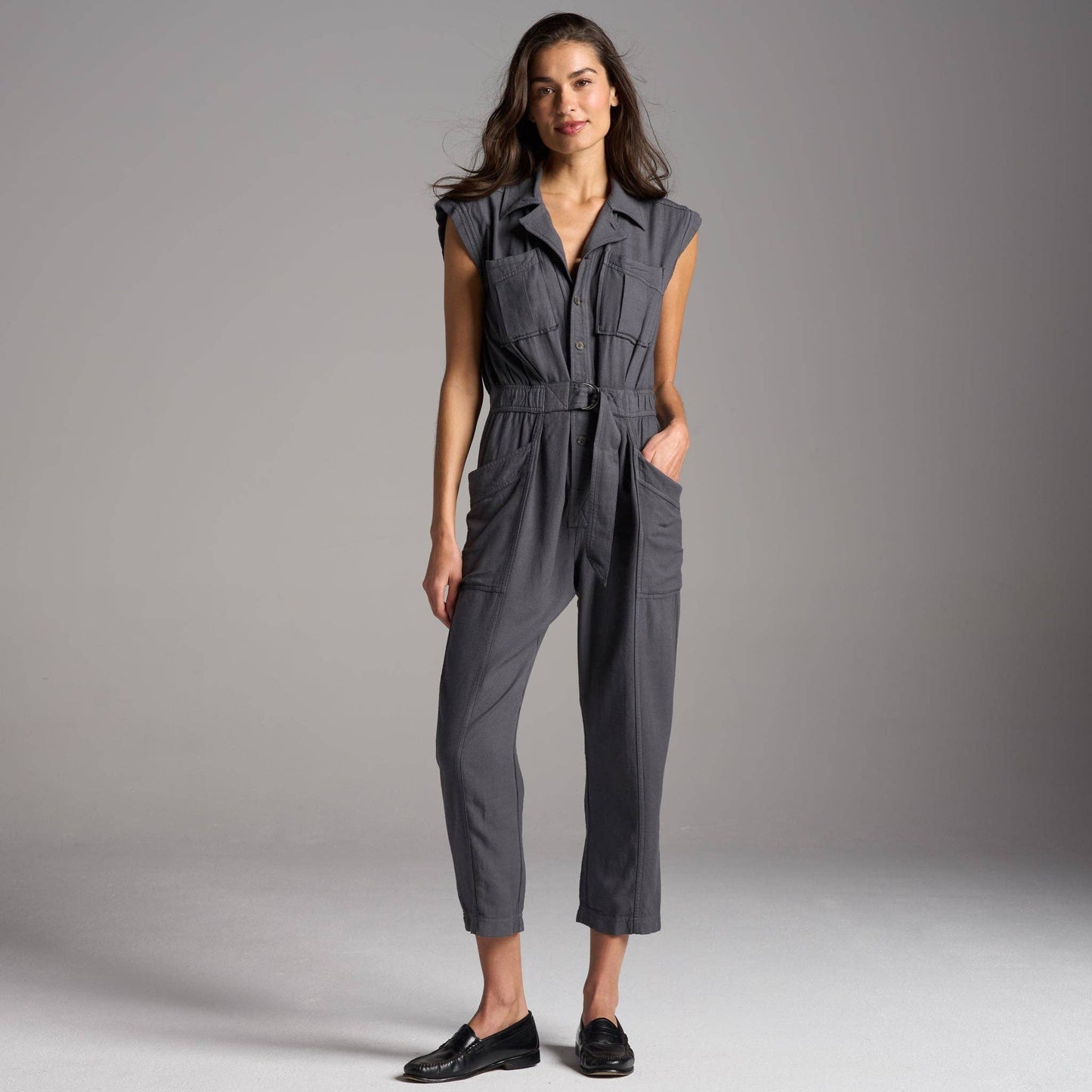 Rowan - Lincoln Muscle Tank Jumpsuit: Blue Dusk / S / WWJR0003
